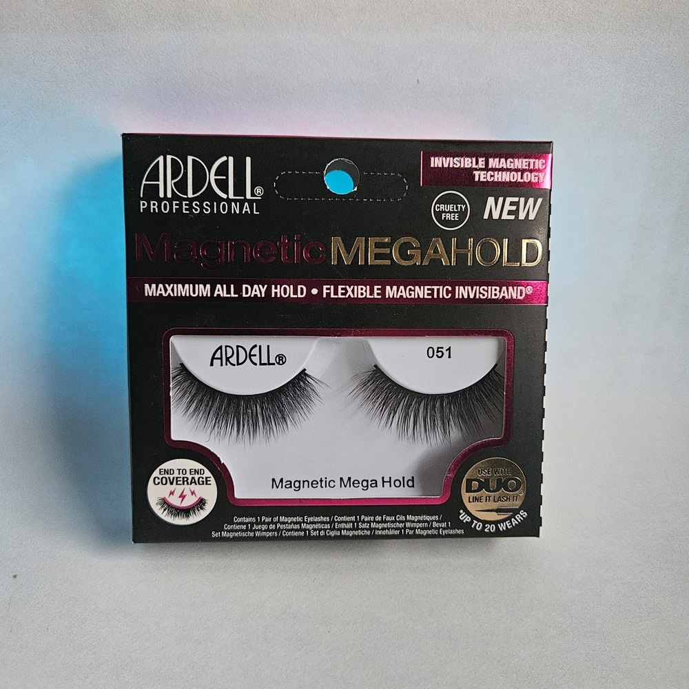 Ardell Professional Magnetic MegaHold 051 False Eyelashes Invisible Magnetic New